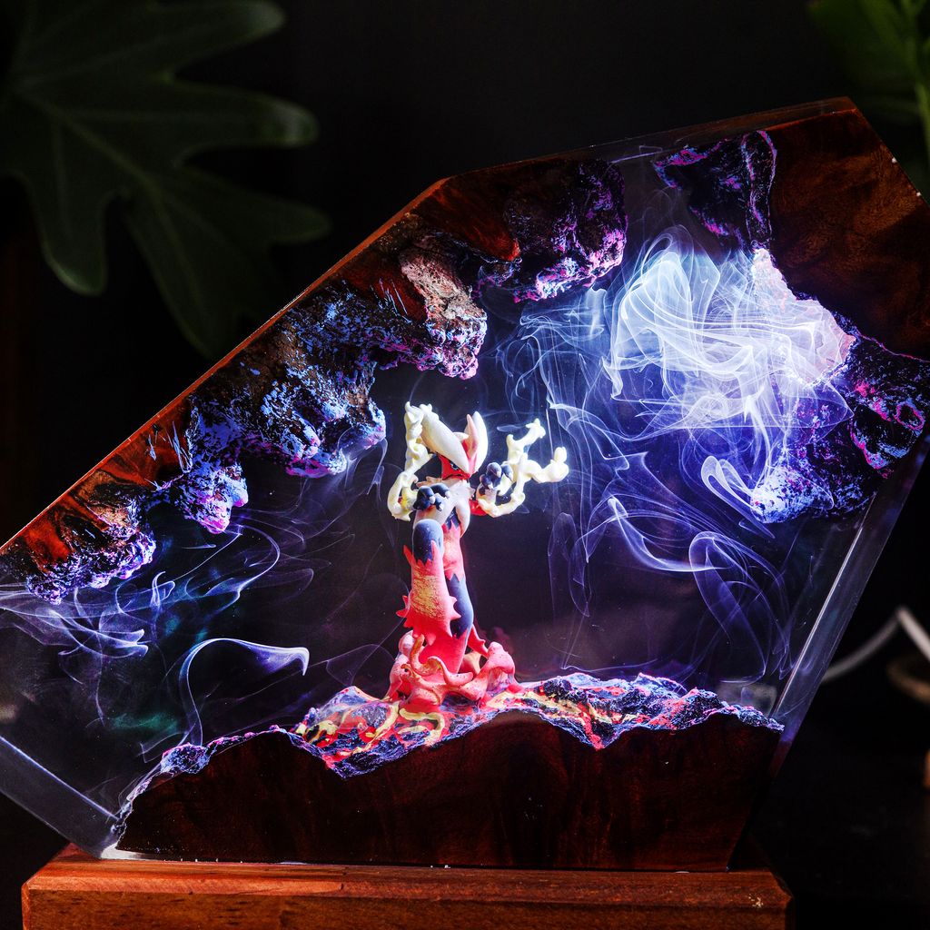 Mega Blaziken Pokémon Lamp Ver 2 15 Mega Blaziken Pokémon Epoxy Lamp
