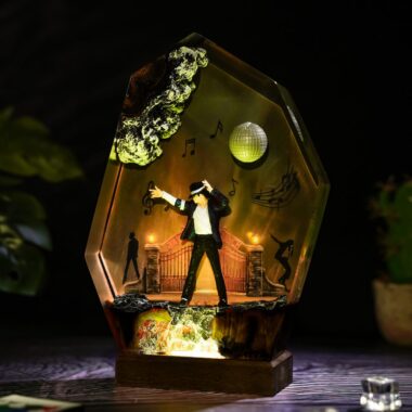 Michael Jackson Resin Lamp