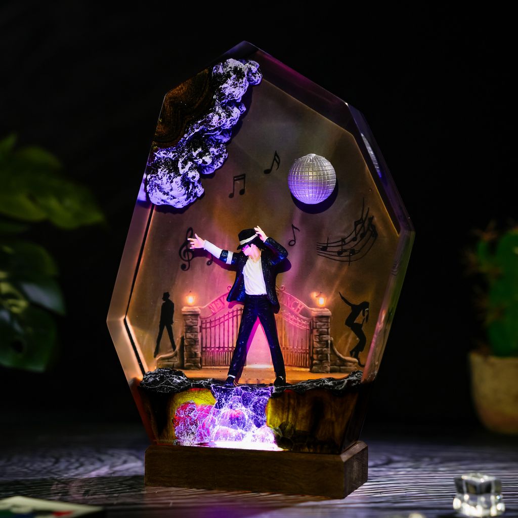 Michael Jackson Resin Lamp 4 Michael Jackson LED Desk Lamp