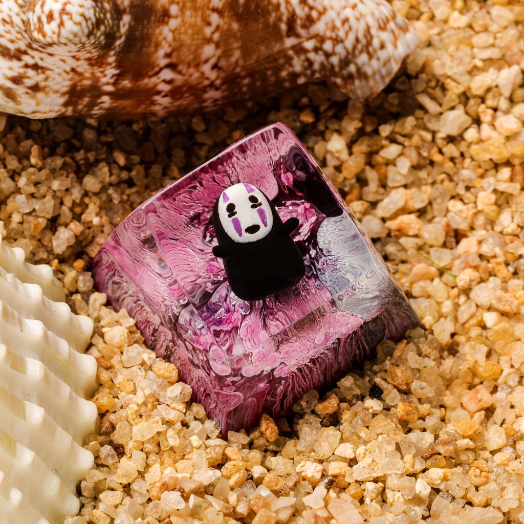 No Face Artisan Keycap Ver 3 9 Spirited Away Themed Mechanical Keyboard Accessory