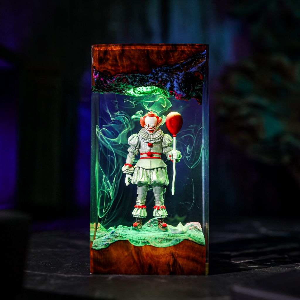 Pennywise IT Halloween Night Light 9 Scary Clown Theme Bedroom Lighting