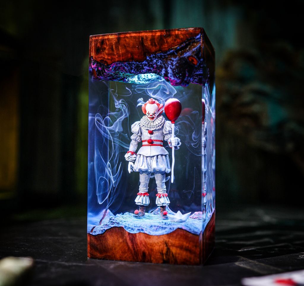 Pennywise IT Halloween Night Light 1 Pennywise IT 3D Art Night Lamp