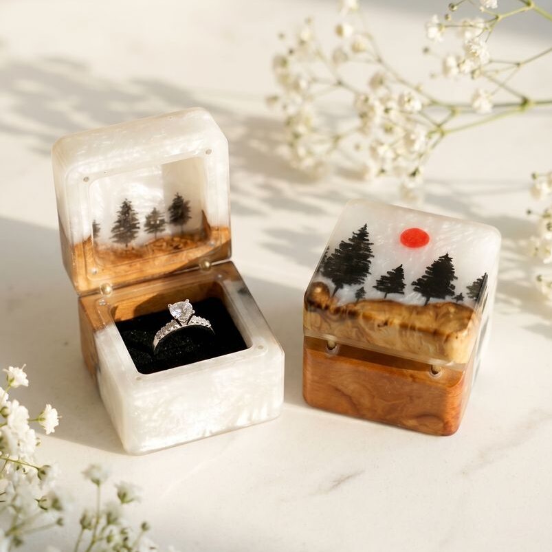 Pine Forest Engagement Ring Box 1 Pine Forest Engagement Ring Box
