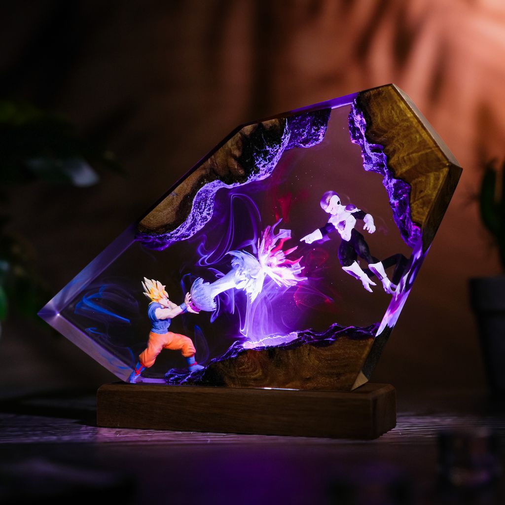 Goku vs Frieza Dragon Ball Z Lamp 6 Frieza vs. Goku LED Desk Lamp