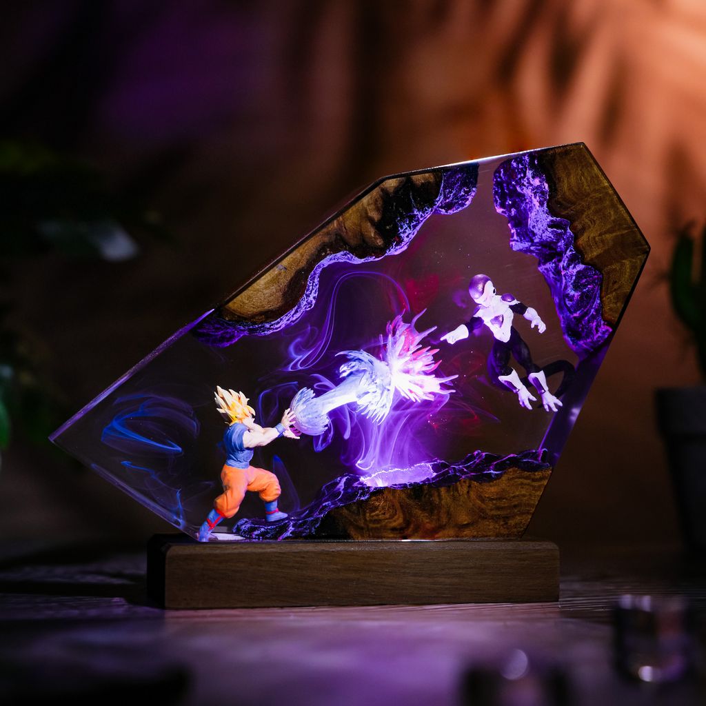 Goku vs Frieza Dragon Ball Z Lamp 8 Goku vs. Frieza Resin Night Light