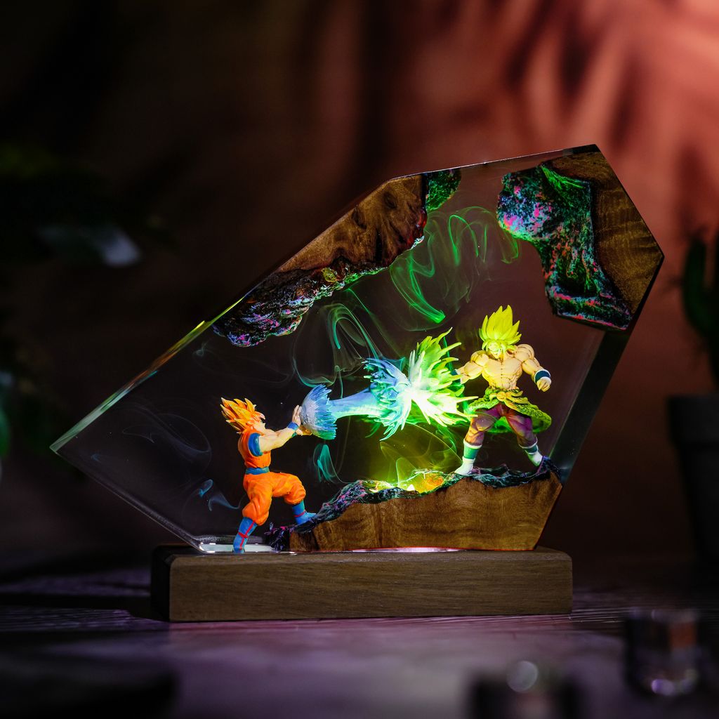 Goku vs Broly Dragon Ball Z Lamp 5 Dragon Ball Character Epoxy Night Light
